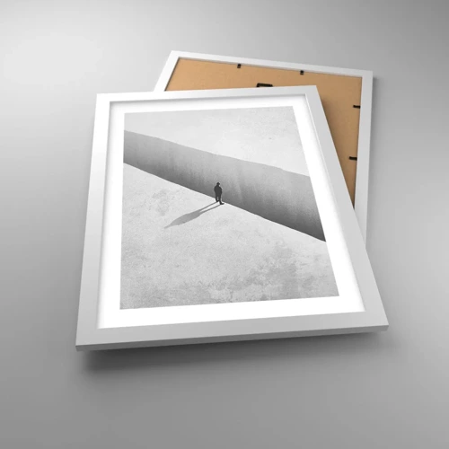 Plakát v bílém rámu - Jasný cíl - 30x40 cm