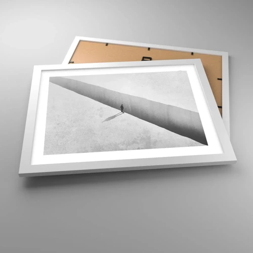 Plakát v bílém rámu - Jasný cíl - 40x30 cm
