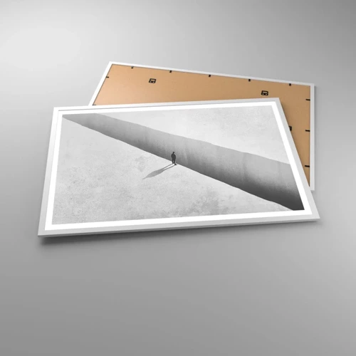 Plakát v bílém rámu - Jasný cíl - 91x61 cm