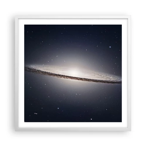 Plakát v bílém rámu - Kdysi dávno, v jedné vzdálené galaxii… - 60x60 cm