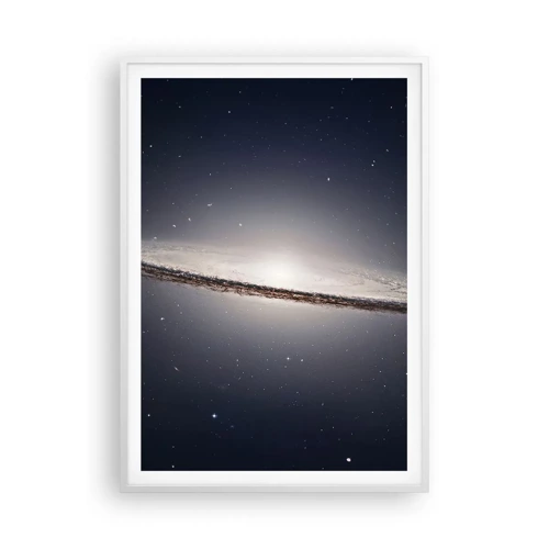 Plakát v bílém rámu - Kdysi dávno, v jedné vzdálené galaxii… - 70x100 cm