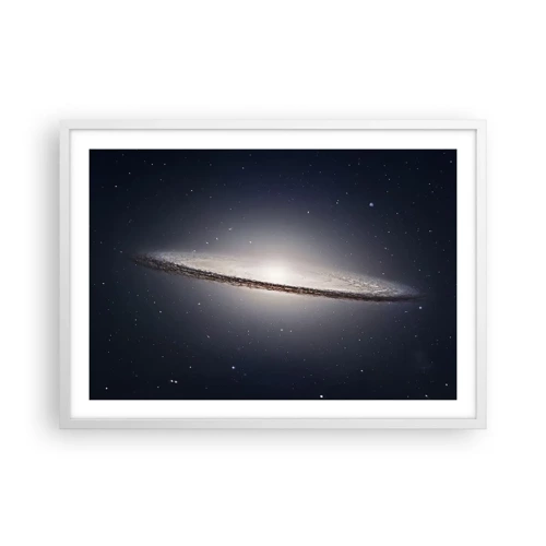 Plakát v bílém rámu - Kdysi dávno, v jedné vzdálené galaxii… - 70x50 cm