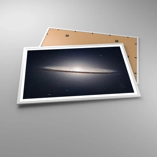Plakát v bílém rámu - Kdysi dávno, v jedné vzdálené galaxii… - 91x61 cm