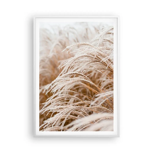 Plakát v bílém rámu - Klanění podzimnímu slunci - 70x100 cm