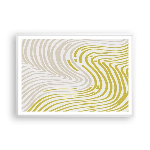 Plakát v bílém rámu - Kompozice s mírným ohybem - 100x70 cm