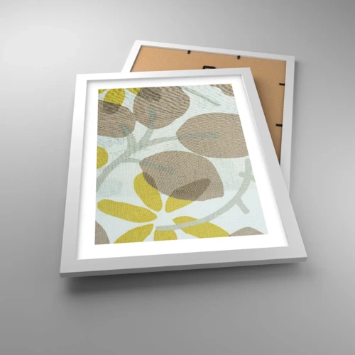 Plakát v bílém rámu - Kompozice v plném slunci - 30x40 cm