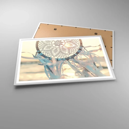 Plakát v bílém rámu - Krajkový totem - 91x61 cm
