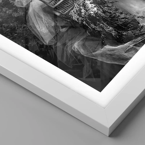 Plakát v bílém rámu - Matka Příroda - 30x30 cm