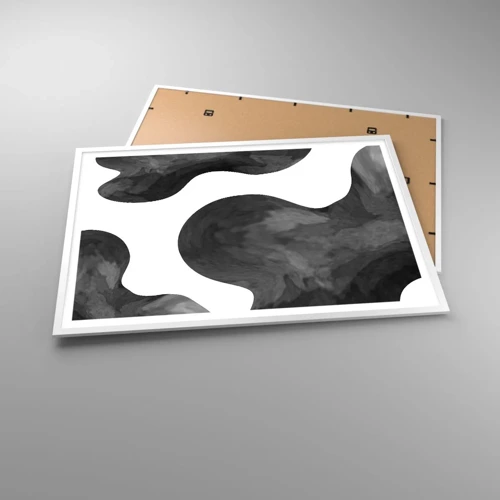 Plakát v bílém rámu - Mléčná dráha - 100x70 cm