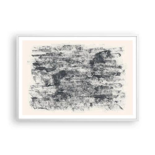 Plakát v bílém rámu - Mlžná kompozice - 100x70 cm
