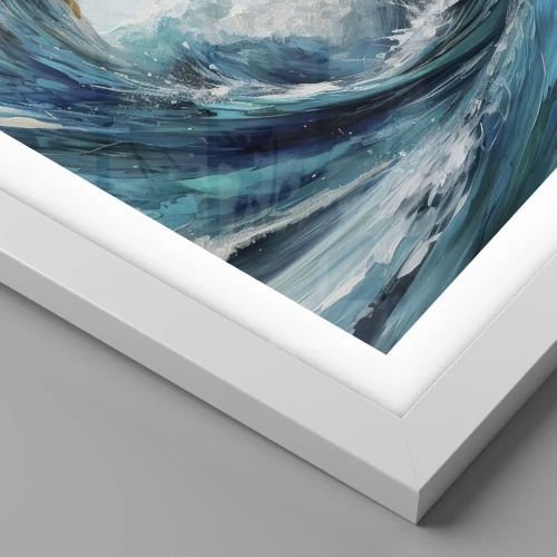 Plakát v bílém rámu - Mořský portál - 40x40 cm
