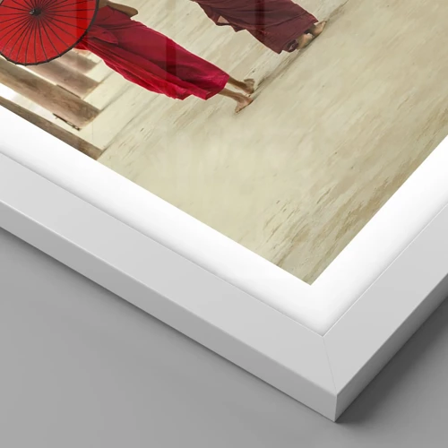 Plakát v bílém rámu - Na cestě do Čisté říše - 40x50 cm