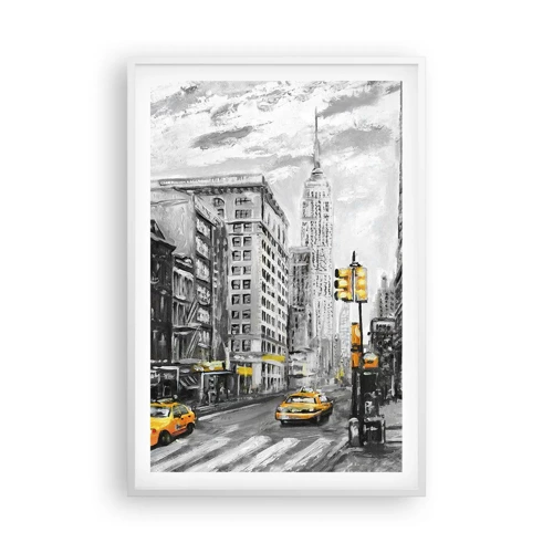 Plakát v bílém rámu - Newyorský příběh - 61x91 cm