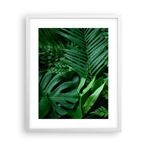 Plakát v bílém rámu - Objaté v zeleni - 40x50 cm