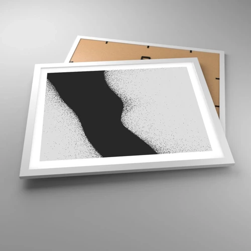 Plakát v bílém rámu - Plynulá rovnováha - 50x40 cm