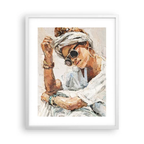 Plakát v bílém rámu - Portrét v plném slunci - 40x50 cm