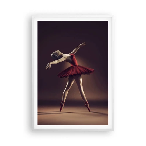 Plakát v bílém rámu - Prima balerína - 70x100 cm