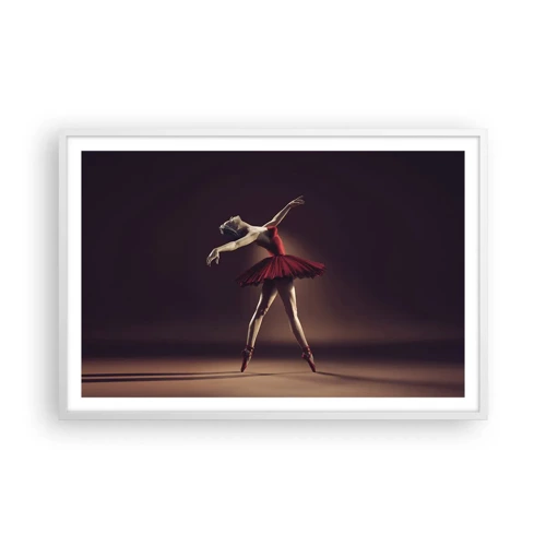 Plakát v bílém rámu - Prima balerína - 91x61 cm