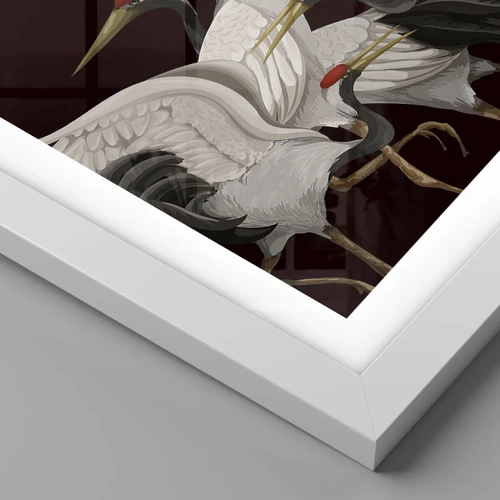 Plakát v bílém rámu - Ptačí záležitosti - 30x40 cm