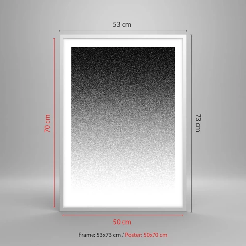 Plakát v bílém rámu - Směrem ke světlu - 50x70 cm