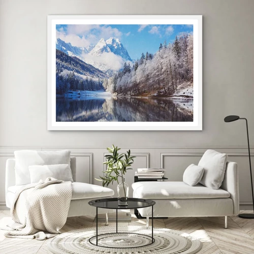Plakát v bílém rámu - Sněhová stráž - 100x70 cm