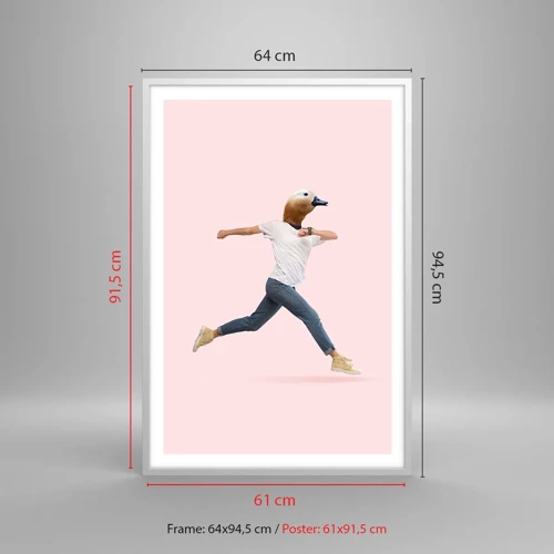Plakát v bílém rámu - Špetka absurdity - 61x91 cm