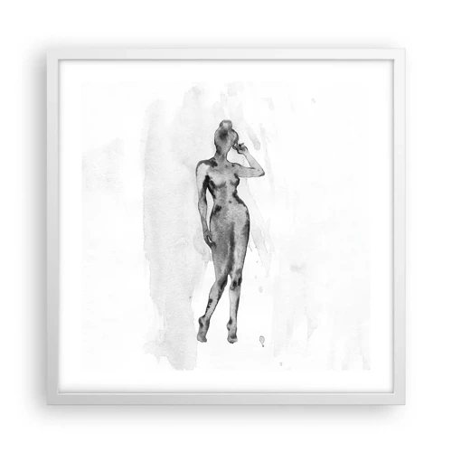 Plakát v bílém rámu - Studie o ideálu ženskosti - 50x50 cm
