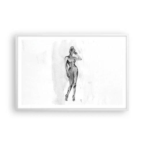 Plakát v bílém rámu - Studie o ideálu ženskosti - 91x61 cm
