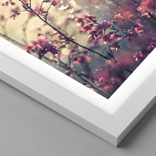 Plakát v bílém rámu - Tajná zahrada - 50x40 cm