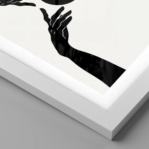 Plakát v bílém rámu - Tajné znamení - 100x70 cm