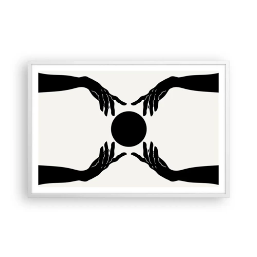 Plakát v bílém rámu - Tajné znamení - 91x61 cm
