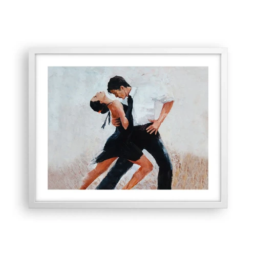 Plakát v bílém rámu - Tango mých tužeb a snů - 50x40 cm