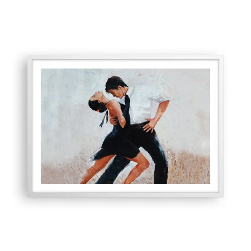 Plakát v bílém rámu - Tango mých tužeb a snů - 70x50 cm