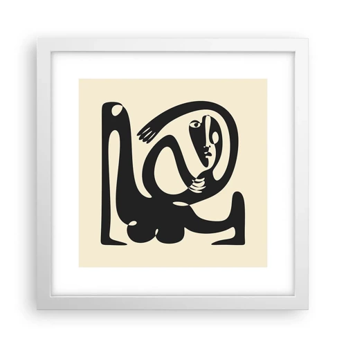 Plakát v bílém rámu - Téměř Picasso - 30x30 cm