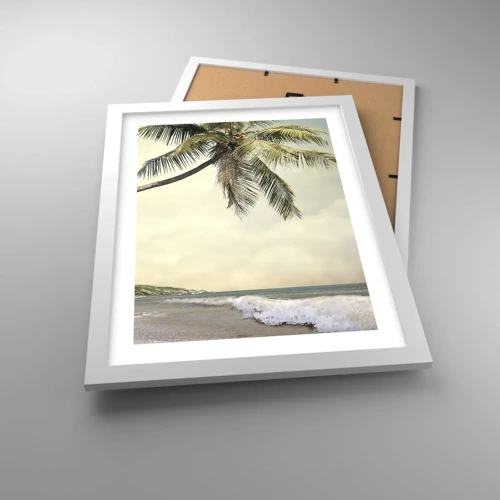 Plakát v bílém rámu - Tropický sen - 30x40 cm