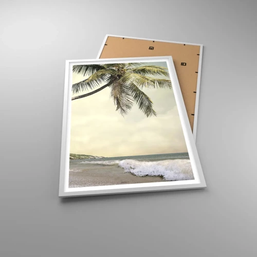 Plakát v bílém rámu - Tropický sen - 61x91 cm