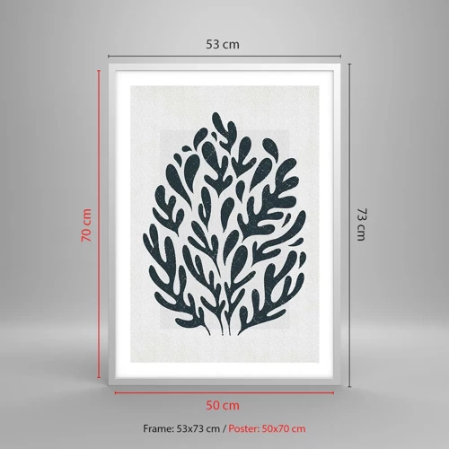 Plakát v bílém rámu - Tvary přírody - 50x70 cm