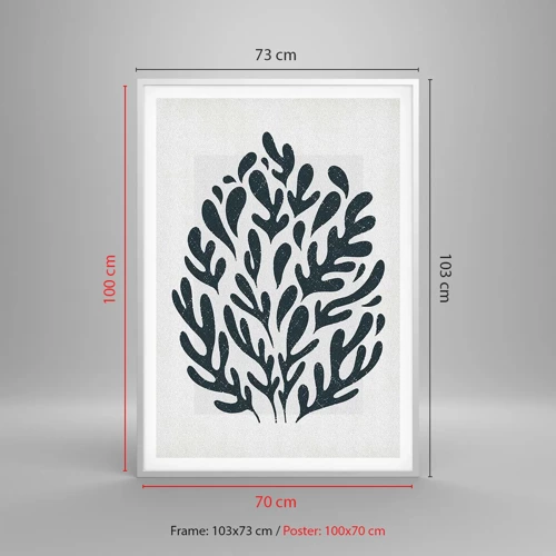 Plakát v bílém rámu - Tvary přírody - 70x100 cm
