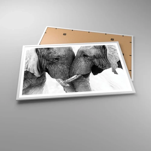 Plakát v bílém rámu - Upřímné vyznání - 91x61 cm
