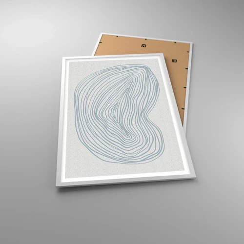 Plakát v bílém rámu - Úsměv kapky - 61x91 cm