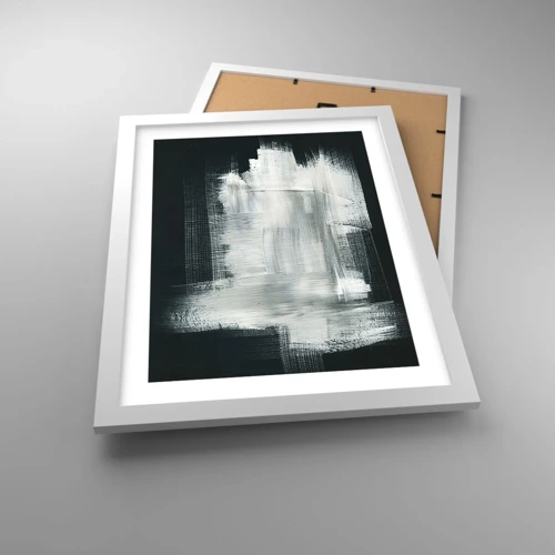 Plakát v bílém rámu - Utkané svisle a vodorovně - 30x40 cm