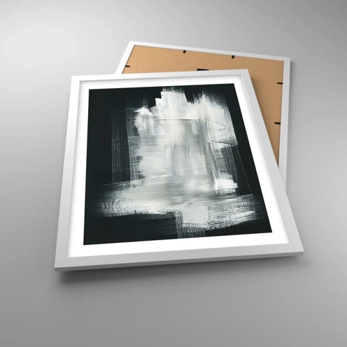 Plakát v bílém rámu - Utkané svisle a vodorovně - 40x50 cm