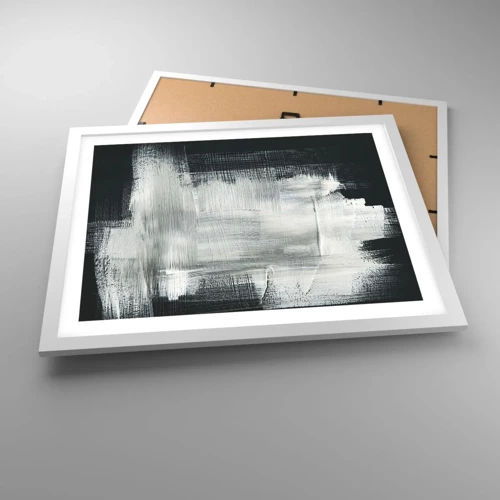 Plakát v bílém rámu - Utkané svisle a vodorovně - 50x40 cm