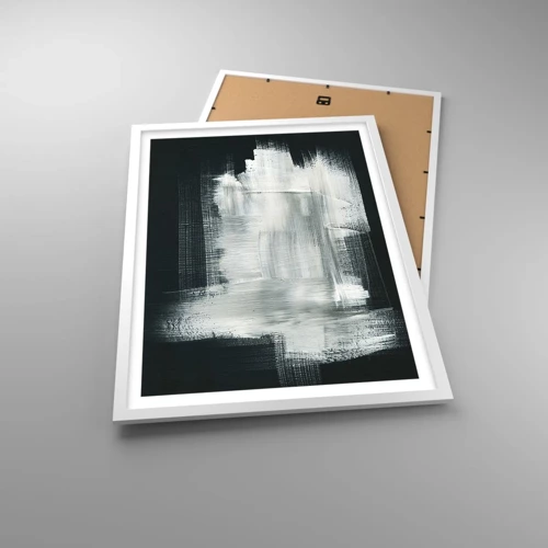 Plakát v bílém rámu - Utkané svisle a vodorovně - 50x70 cm
