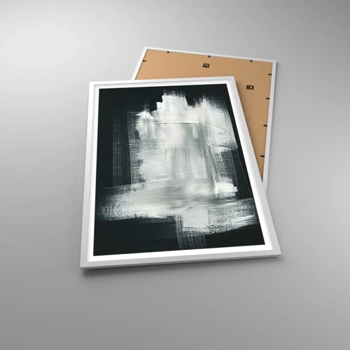 Plakát v bílém rámu - Utkané svisle a vodorovně - 61x91 cm