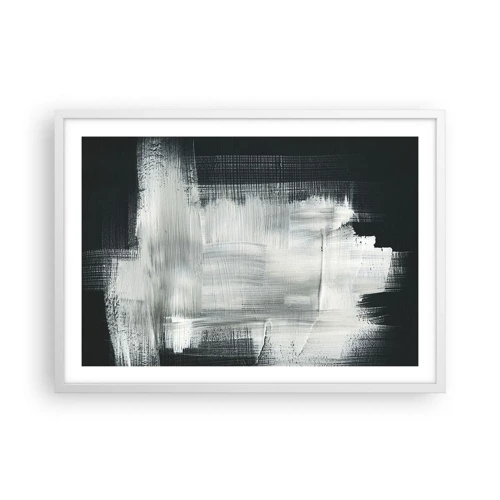 Plakát v bílém rámu - Utkané svisle a vodorovně - 70x50 cm
