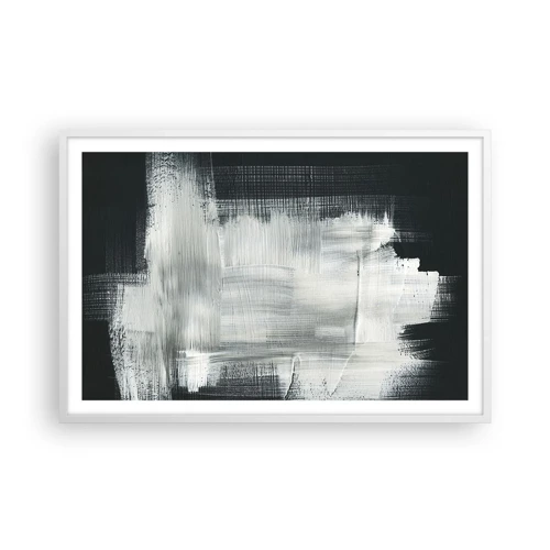 Plakát v bílém rámu - Utkané svisle a vodorovně - 91x61 cm