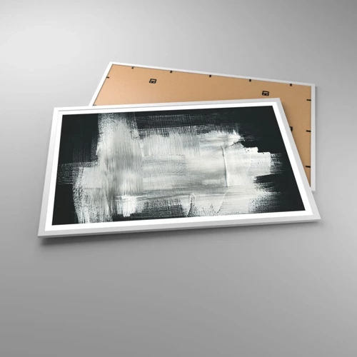 Plakát v bílém rámu - Utkané svisle a vodorovně - 91x61 cm