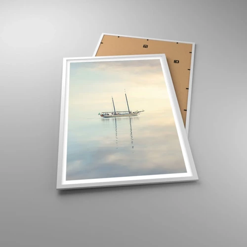 Plakát v bílém rámu - V moři ticha - 61x91 cm