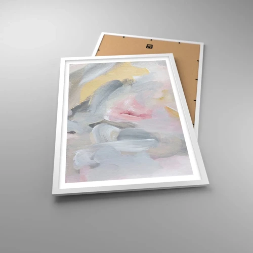 Plakát v bílém rámu - V pastelovém světě - 50x70 cm
